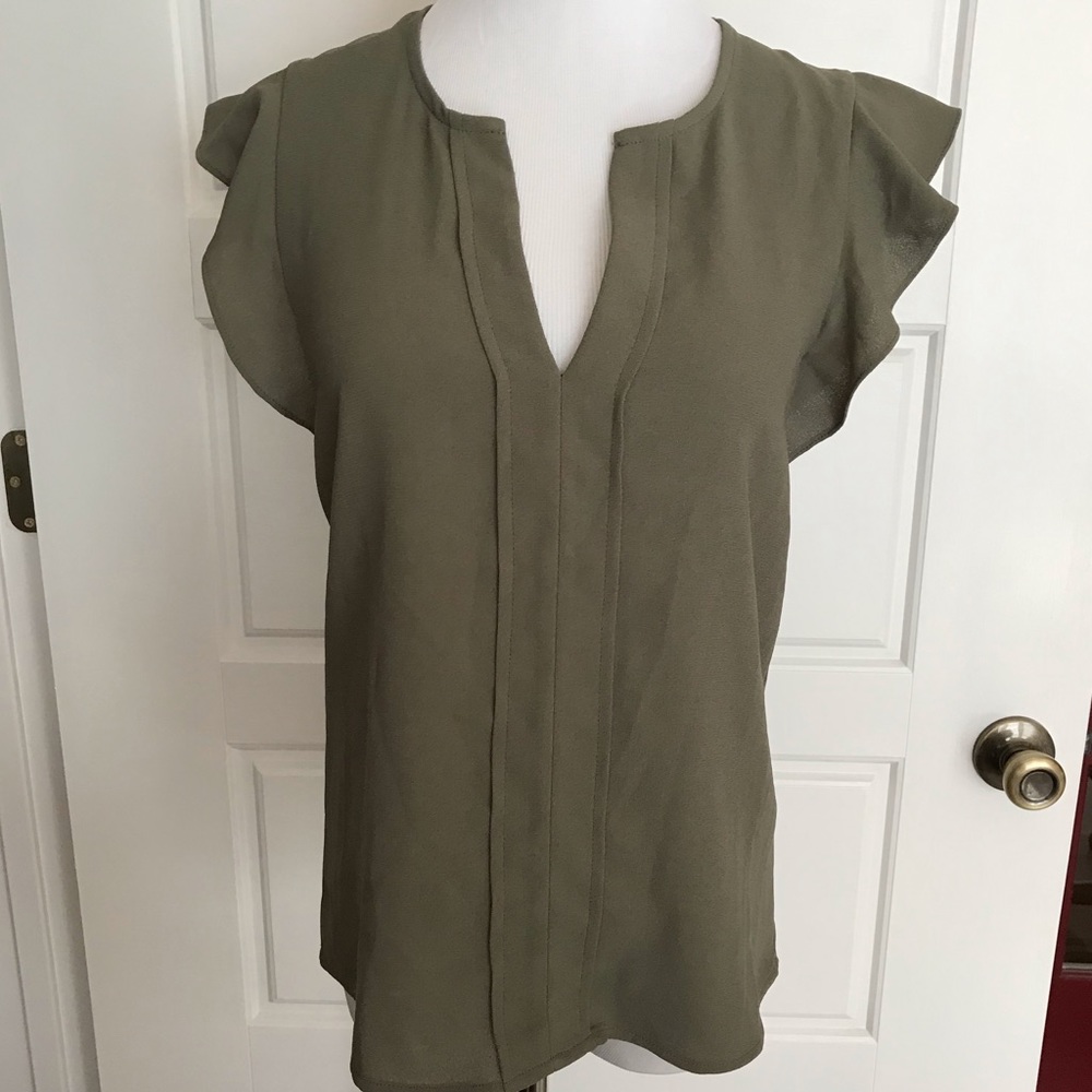 Blouse with Ruffle Sleeves